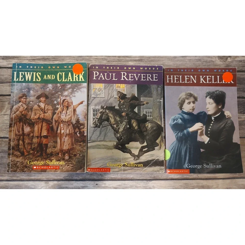 LOT of 3 In Their Own Words Paul Revere Hellen Keller Lewis & Clark PB